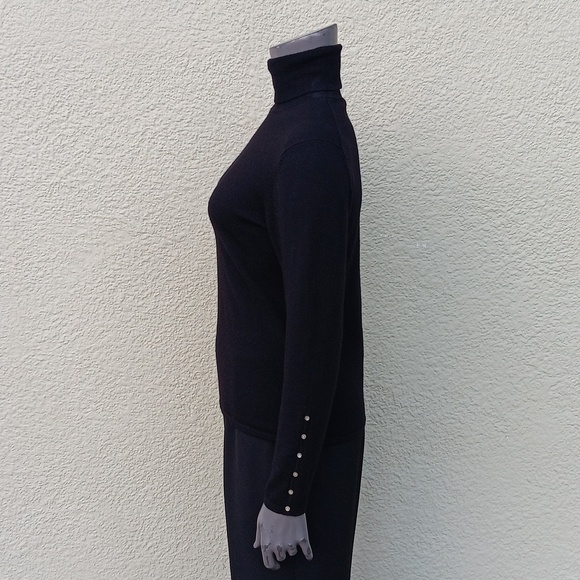 PURSUITS, LTD LADIES FINE ITALIAN PURE MERINO WOOLMARK WOOL TURTLENECK SWEATER - Picture 10 of 17